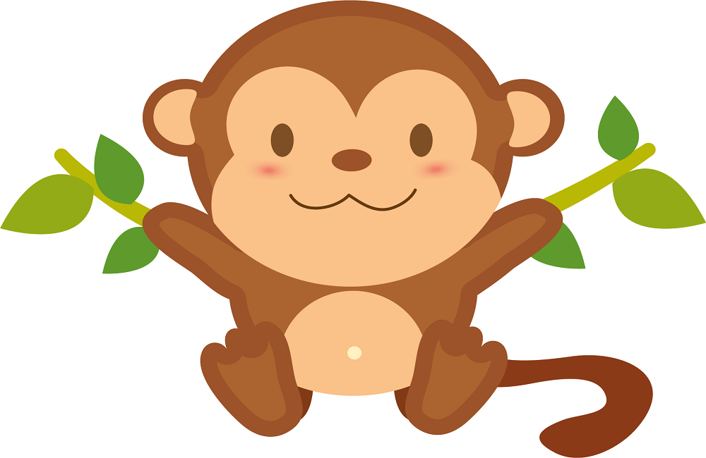 Free monkey coloring pages printable