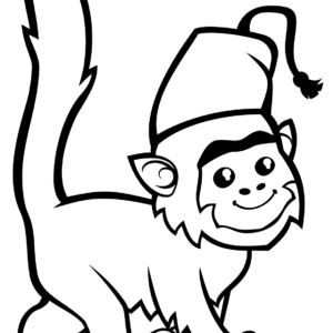 Monkey coloring pages printable for free download