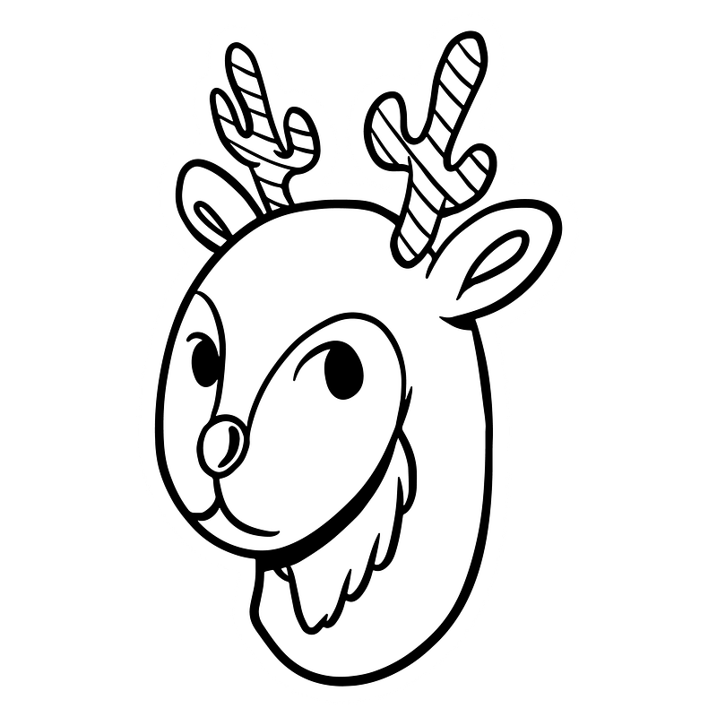 Antlers sticker white border design free png sticker