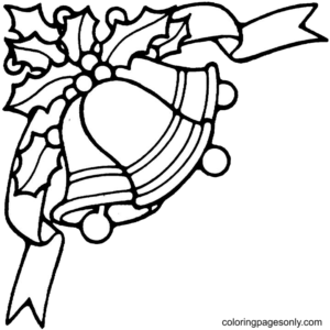 Christmas bells coloring pages printable for free download