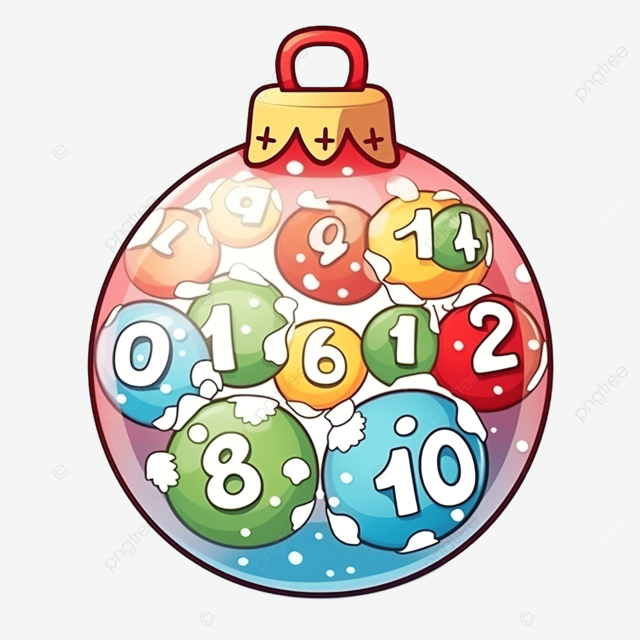 Color cute cartoon christmas ball by numbers worksheet for kids activity book worksheet png transparent image and clipart for free download