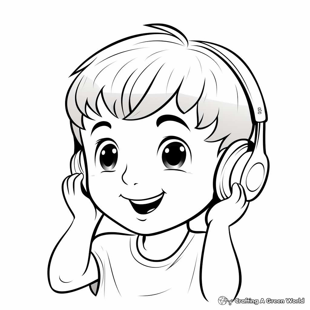 Ear coloring pages