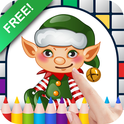 Christmas elves color by number