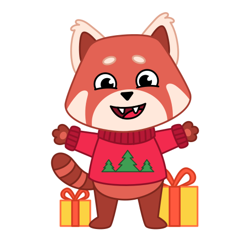 Red panda stickers