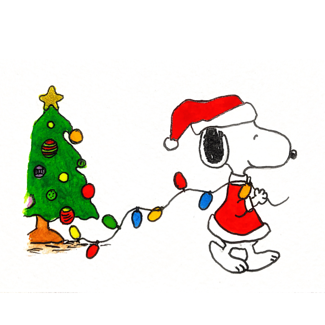 Snoopy says its time to hang up those lights snoopy christmas snoopy birthday snoopy christmas images