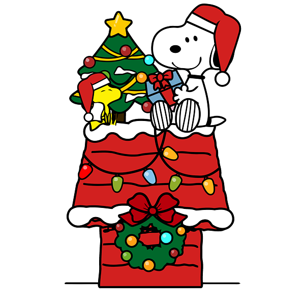 Snoopy celebrate christmas with woodstock bath towel by paulin yuliana wulandari