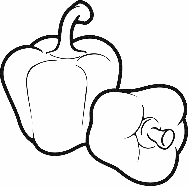 Vegetable coloring pages