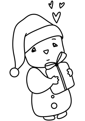 Little christmas hamster coloring page free printable coloring pages