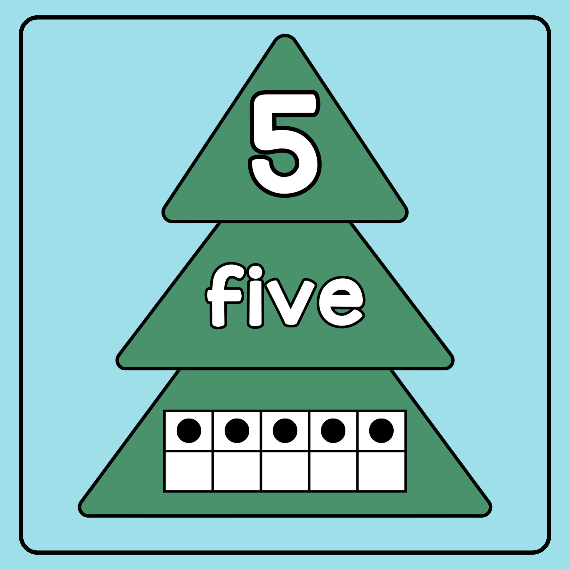 Christmas tree number sense match christmas preschool kinder activity made by teachers