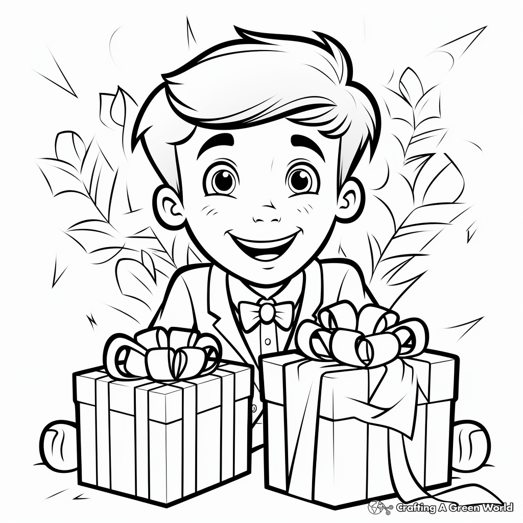 Present coloring pages