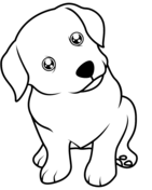 Puppies coloring pages free printable pictures