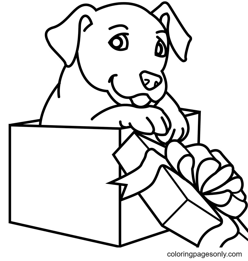 Christmas animals coloring pages printable for free download