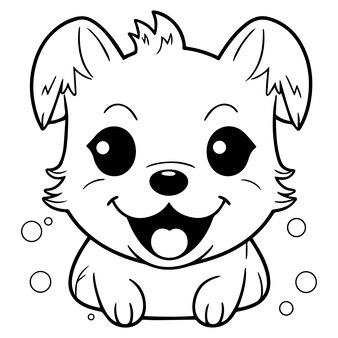 Page christmas puppy coloring pages images