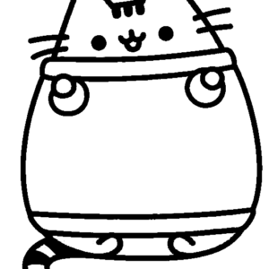 Pusheen coloring pages printable for free download