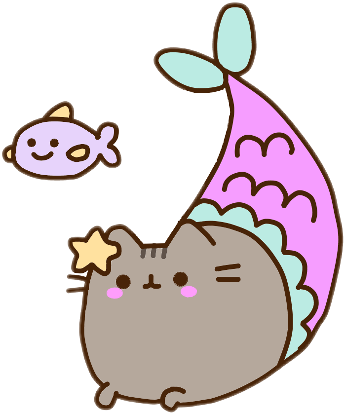 Download pink coloring food pusheen cat book hq png image