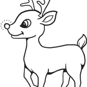 Rudolph coloring pages printable for free download