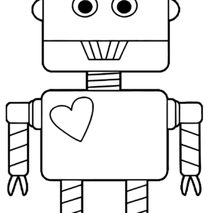 Robot coloring pages printable for free download