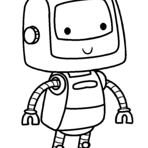 Robot coloring pages printable for free download