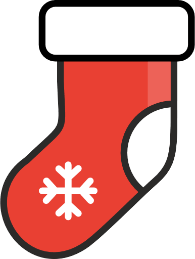 Christmas socks color icon png and svg vector free download