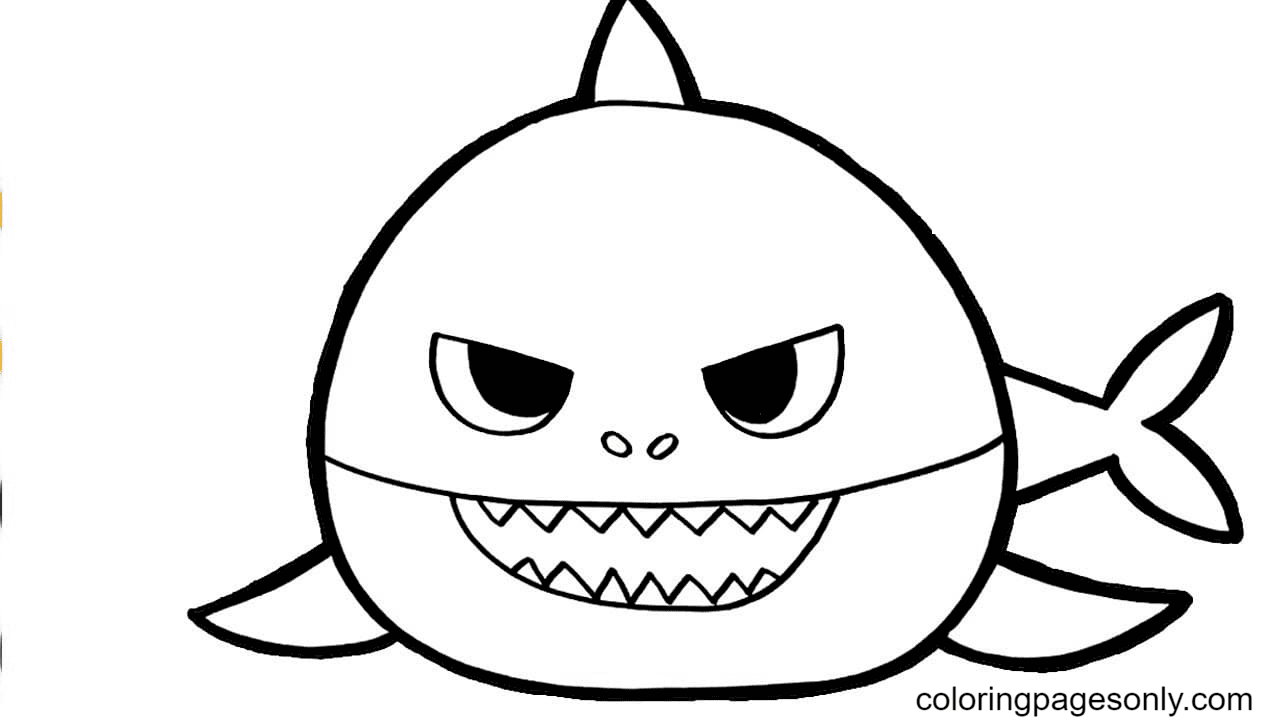 Baby shark coloring pages