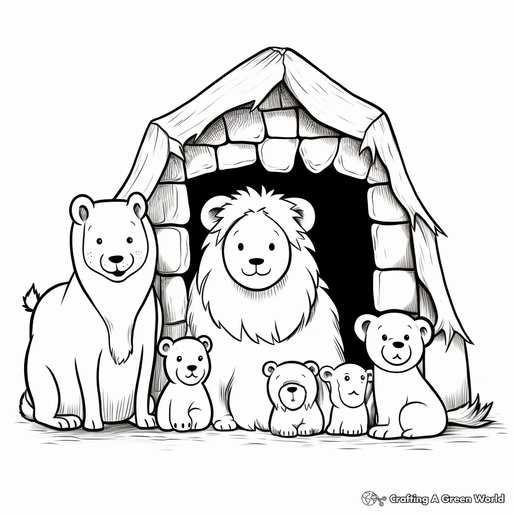 Nativity coloring pages