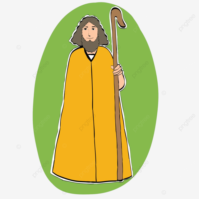 Joseph father of christchristian christmas character shepherd line saint vector shepherd line saint png and vector with transparent background for free download