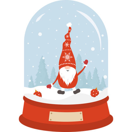 Snow globe illustrations