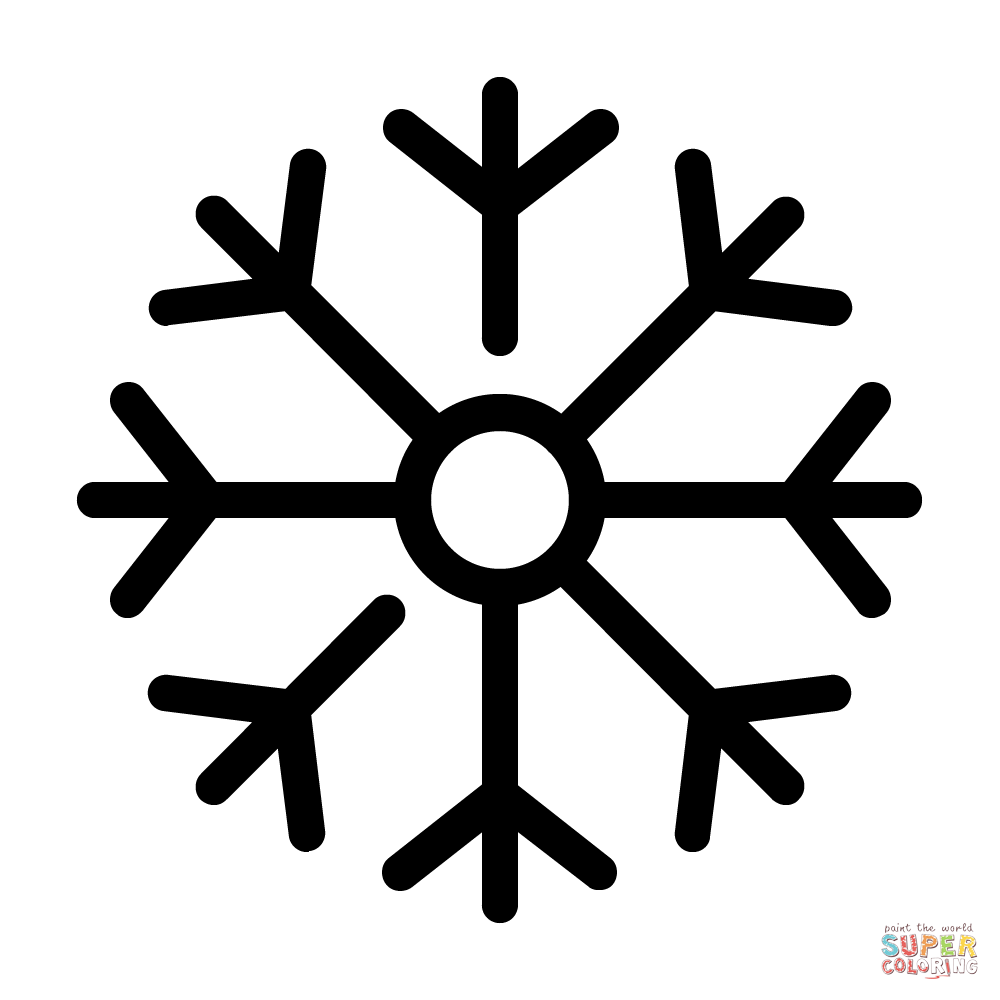 Christmas snowflake coloring page free printable coloring pages