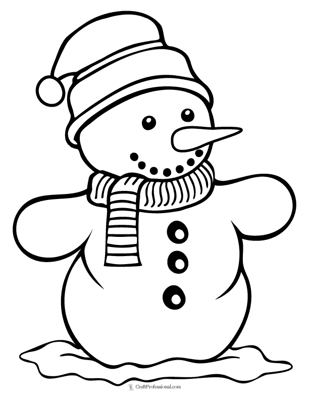 Free snowman coloring pages printable winter fun for kids and adults