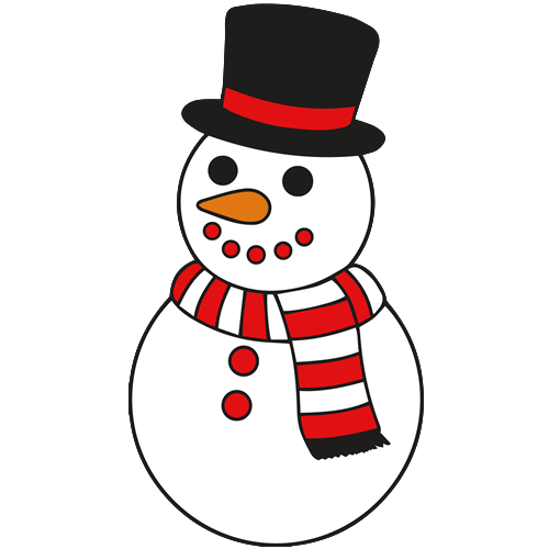 Cute christmas snowman svg cut file at