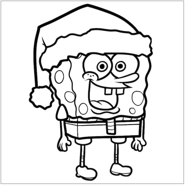 Christmas coloring pag bob ponja colorear dibujo de navidad pãginas para colorear de navidad