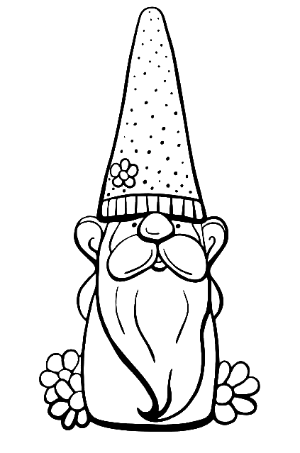 Gnome coloring pages