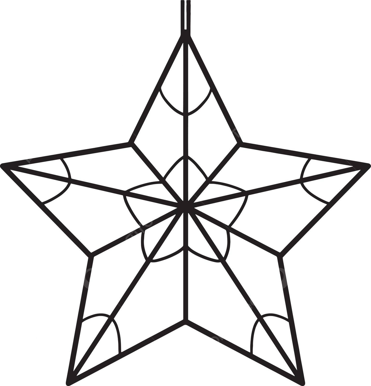 Christmas star isolated coloring page for kids jesus tradition jolly vector christmas drawing star drawing jesus drawing png and vector with transparent background for free download