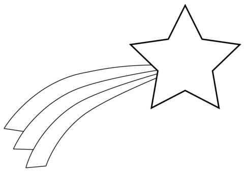 Christmas shooting star coloring page free printable coloring pages