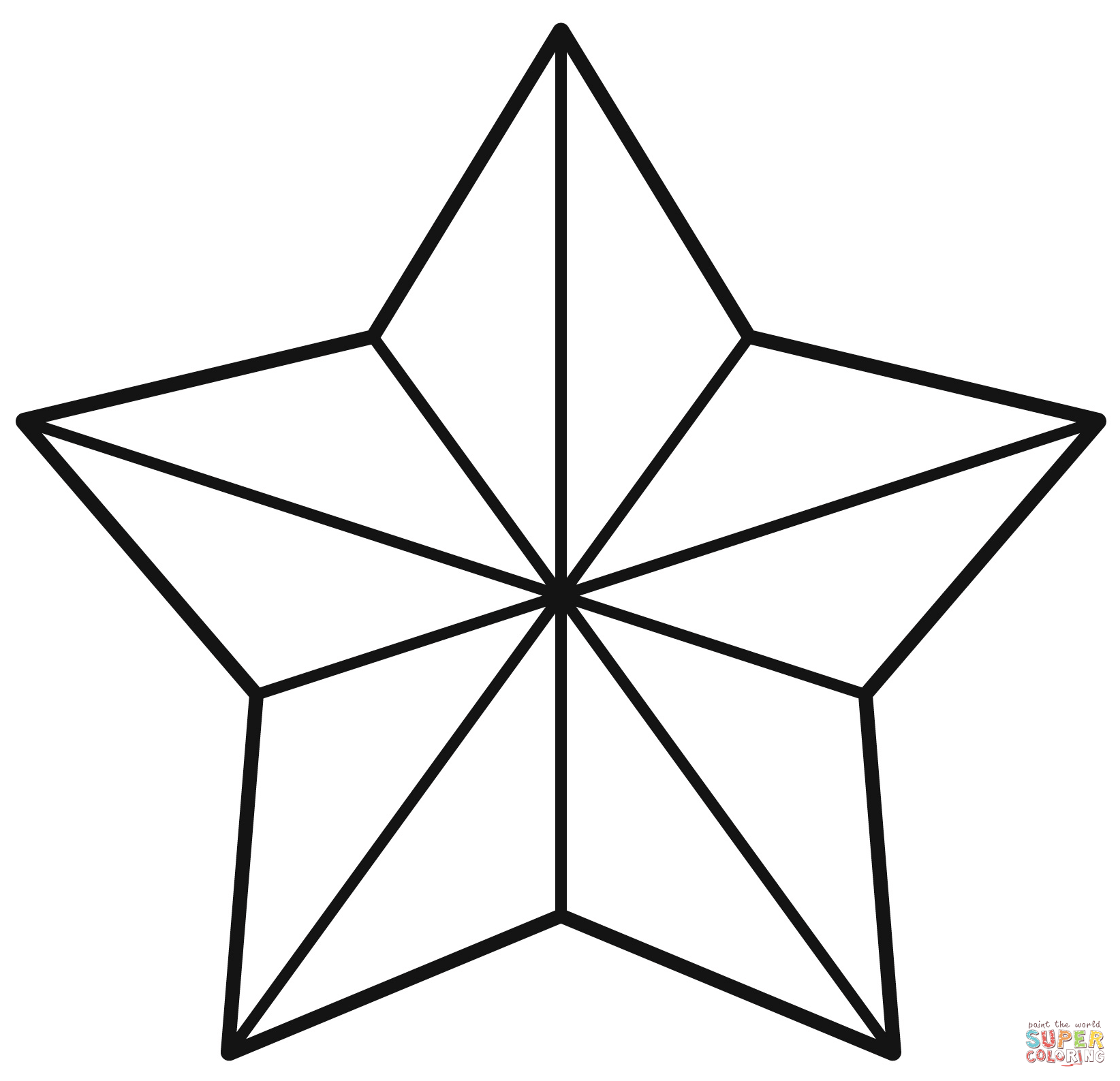 Christmas star coloring page free printable coloring pages