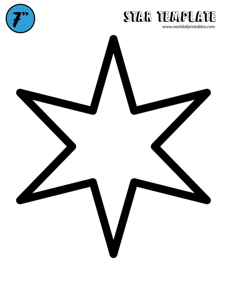 Free star template printables