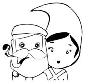 Christmas cartoon characters coloring pages free printable pictures