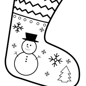 Christmas stockings coloring pages printable for free download