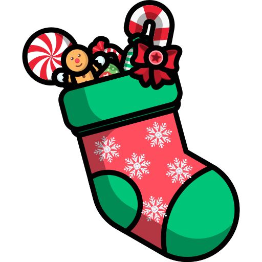 Christmas sock generic outline color icon