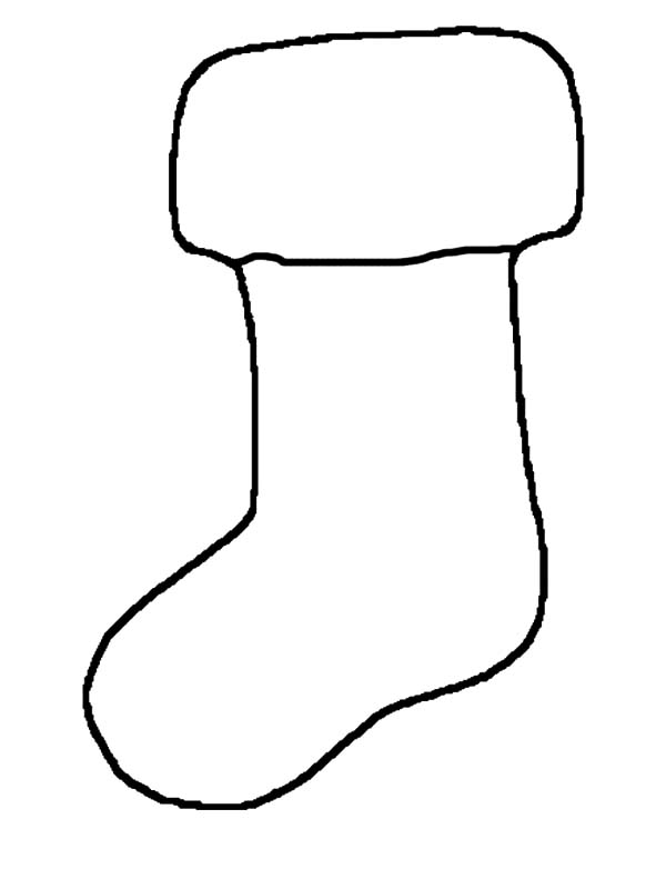 Christmas stockings outline coloring pages