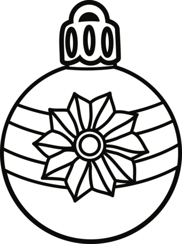 Christmas ornament coloring page free printable coloring pages