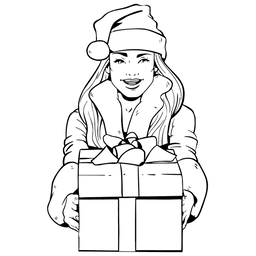 Free girl christmas svg collection online