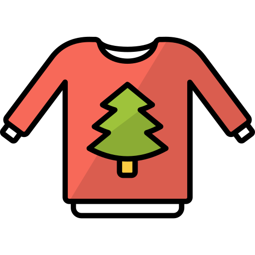 Christmas sweater generic outline color icon