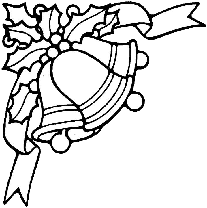 Christmas bells coloring pages purple kitty