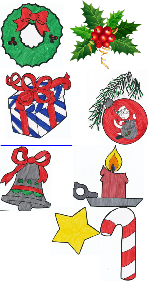 Christmas symbols scavenger hunt