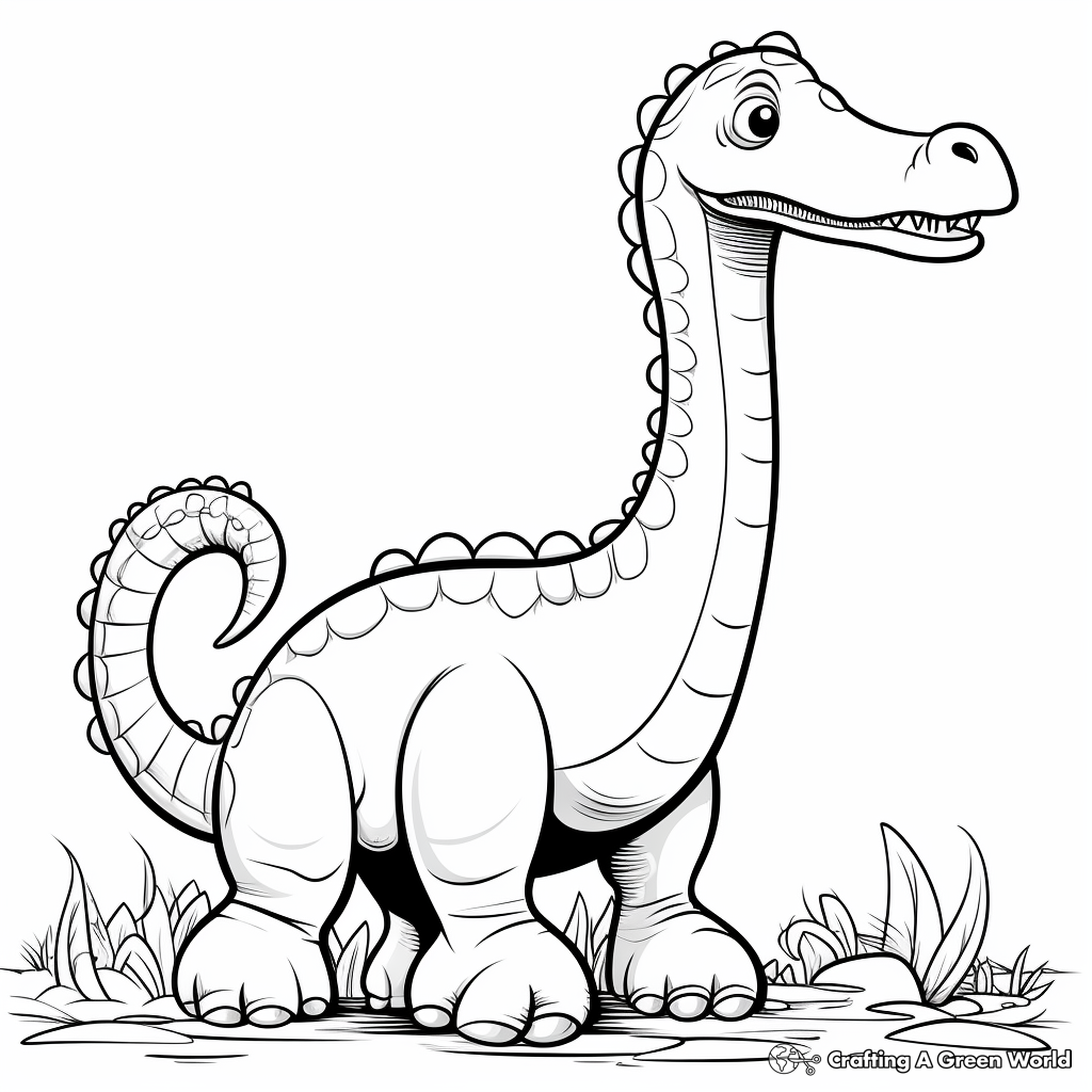 Big dinosaur coloring pages