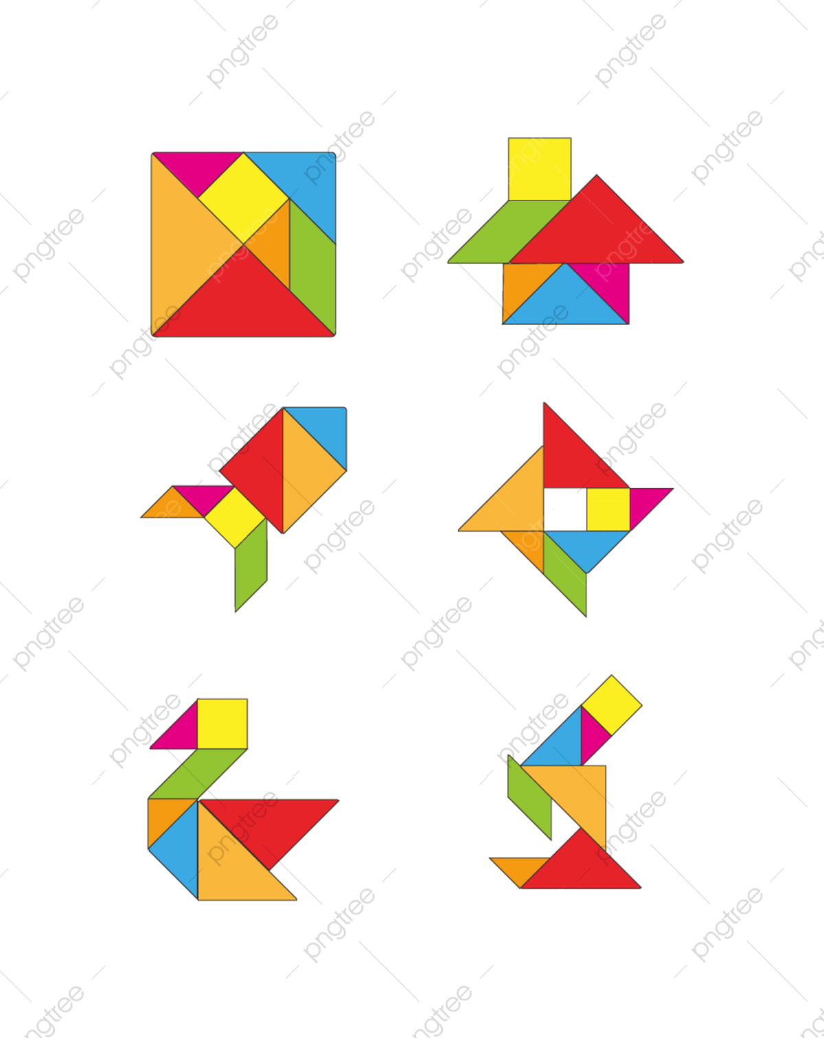 Tangram clipart images free download png transparent background