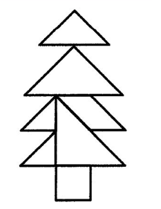 Free pdf printable christmas tangram puzzle