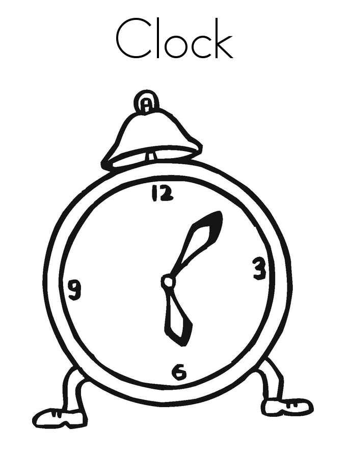 Free printable clock coloring pages for kids coloring pages coloring pages for kids cinderella coloring pages