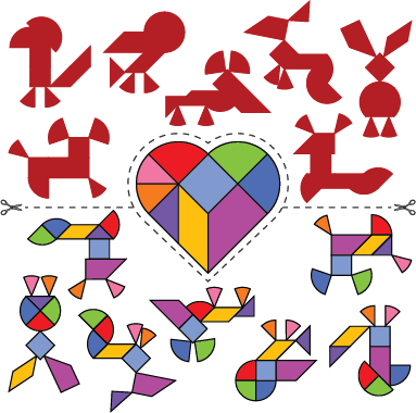 Tangram puzzles for kids